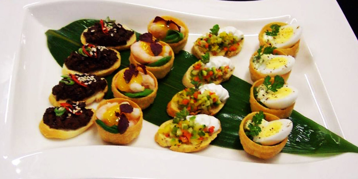 event catering canapes